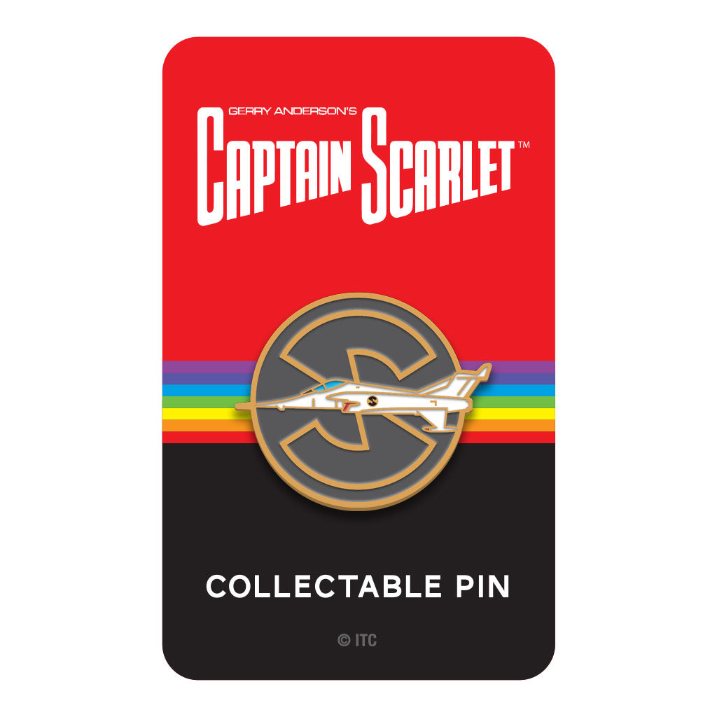 Captain Scarlet Angel Interceptor Florey limited edition enamel pin badge