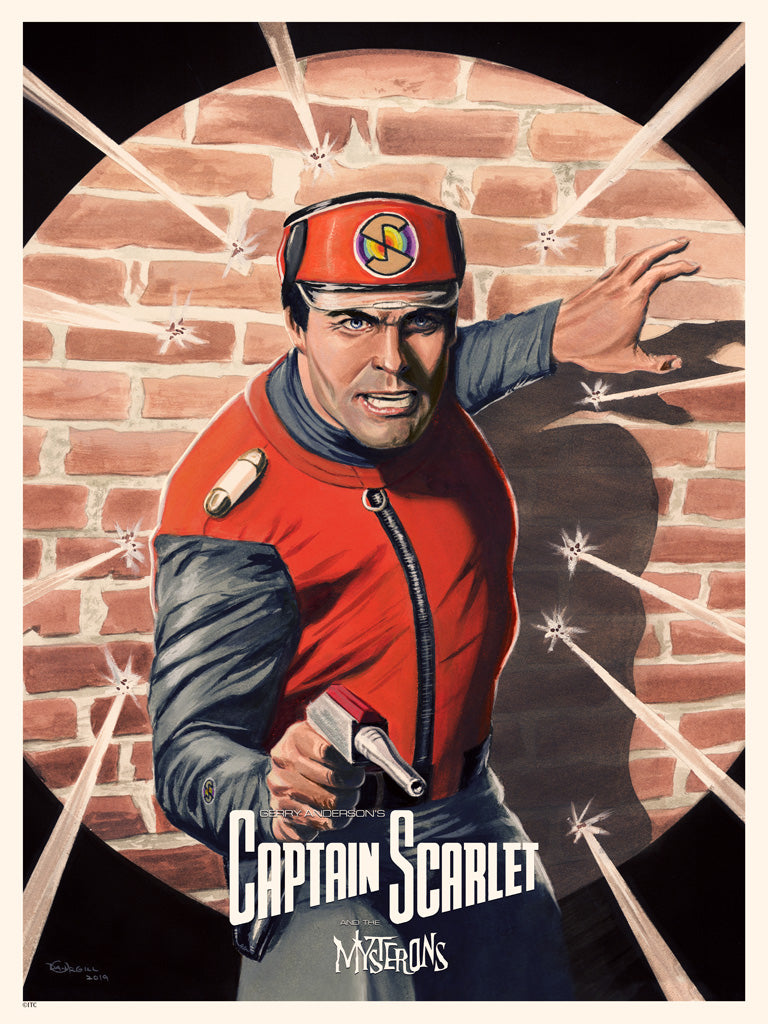 captain scarlet dan orgill limited edition art print