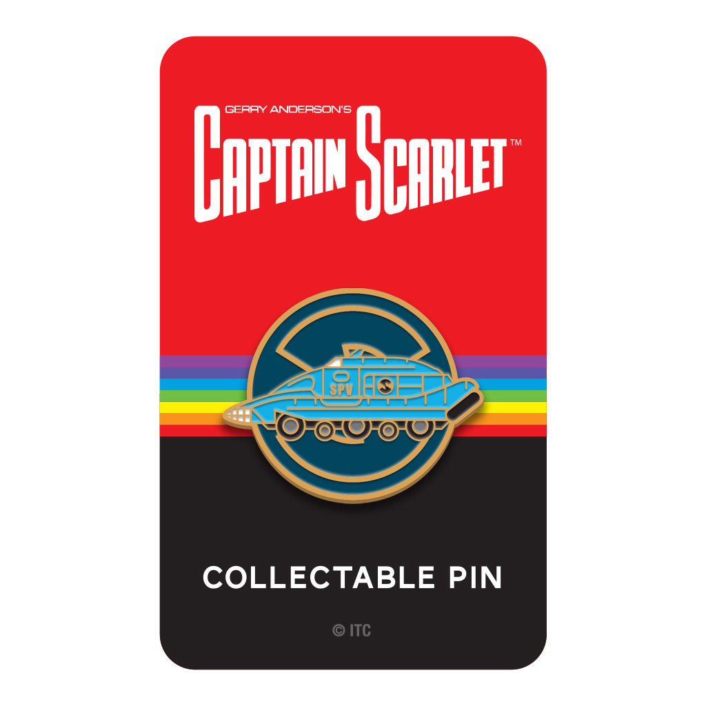 Captain Scarlet Spectrum pursuit vehicle Florey limited edition enamel pin badge
