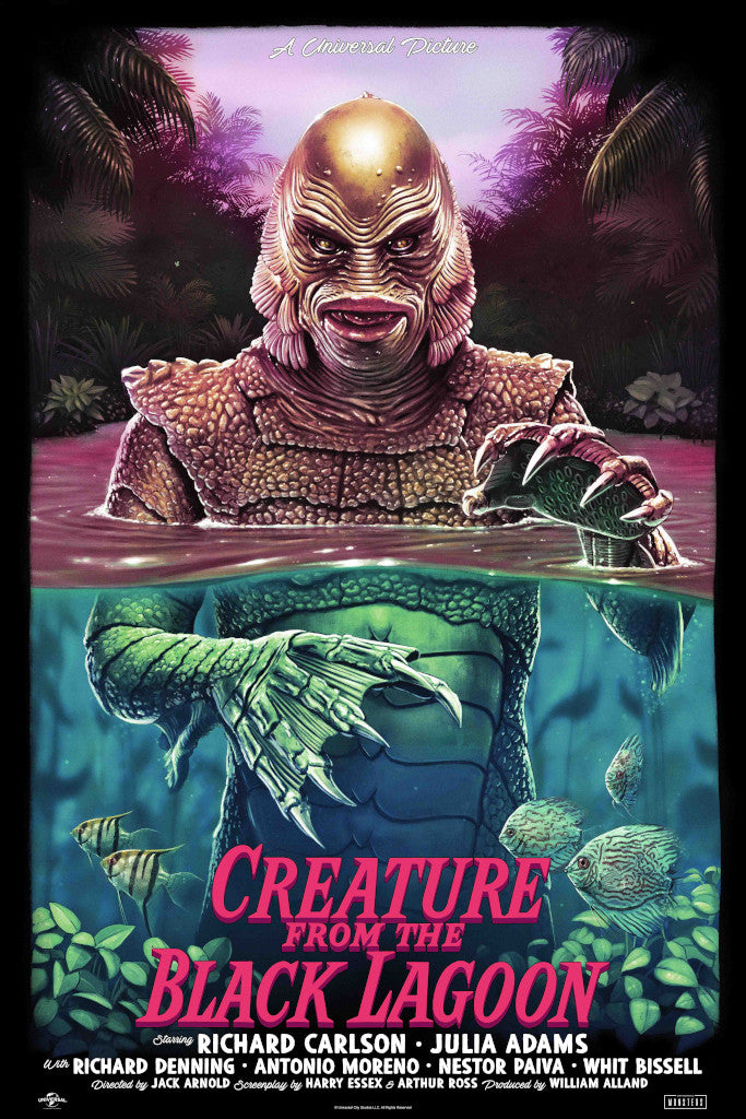 Creature from the black lagoon tom walker alternative movie poster