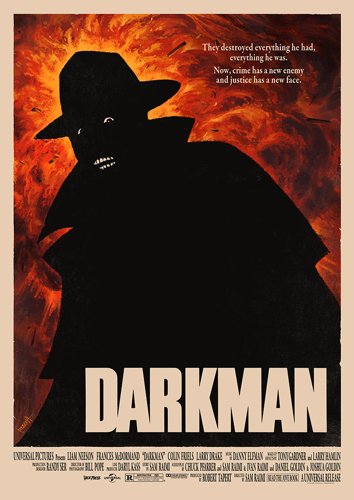 Darkman Editions Variant movie Poster by James Bousema