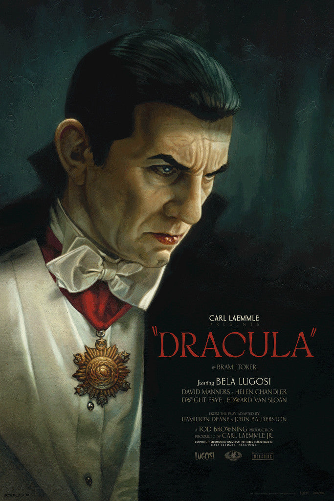 dracula movie poster greg staples universal monsters vice press