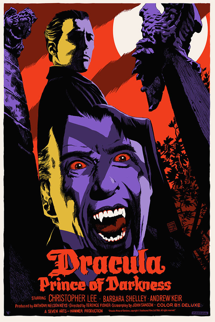 Dracula Prince of Darkness Hammer Horror Movie Poster Francesco Francavilla