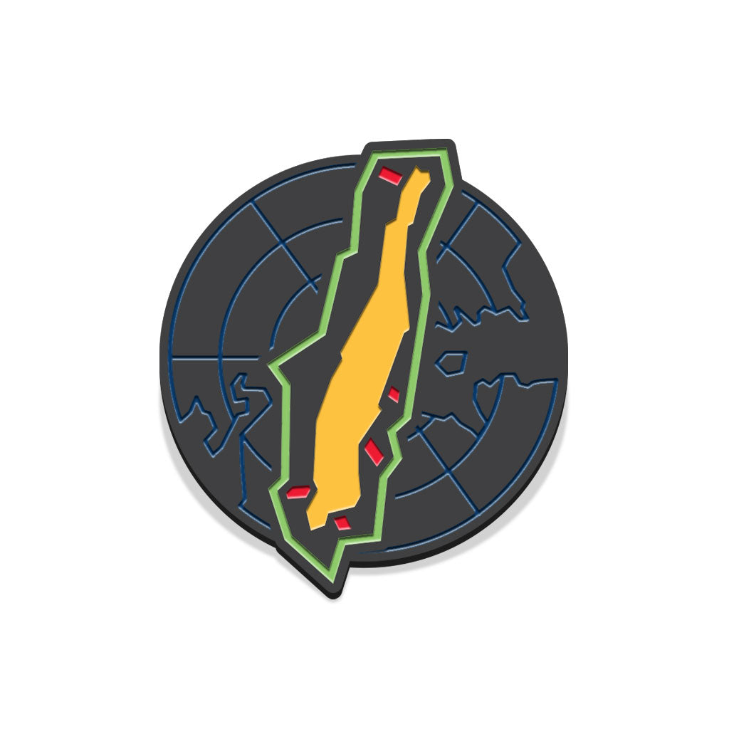 Escape From New York Manhattan Map Enamel Pin Badge Florey
