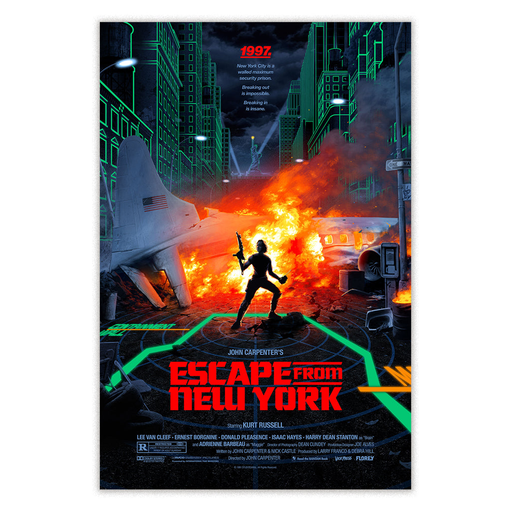 Escape From New York movie poster by Florey