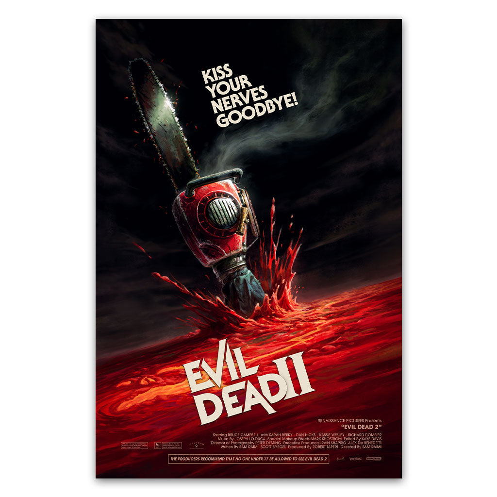 Evil Dead 2 poster by James Bousema