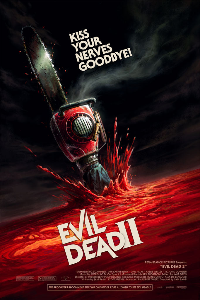 Evil Dead II Movie poster by James Bousema