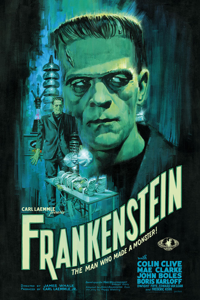 Frankenstein Paul Mann Universal Monsters Alternative Movie Poster