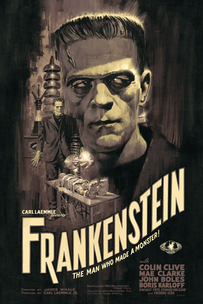Frankenstein variant Paul Mann Universal Monsters Alternative Movie Poster