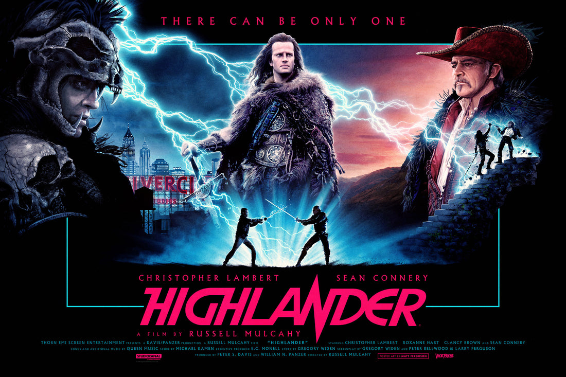 Highlander Movie Poster by Matt Ferguson