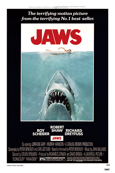 Jaws Roger Kastel 3D lenticular movie poster