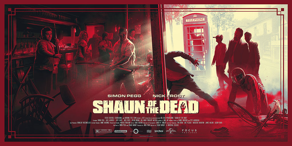Shaun Of The Dead Alternative Movie Poster by Juan Ramos