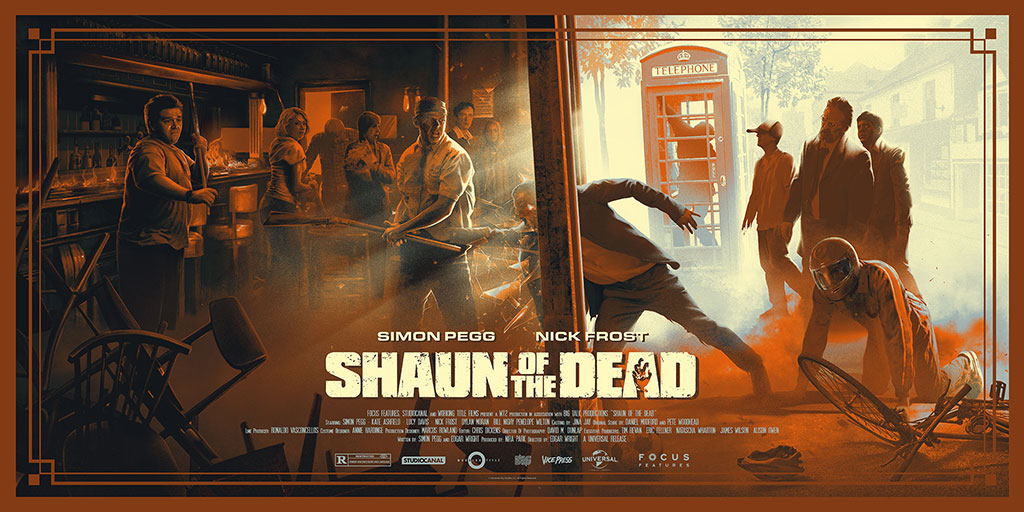 Shaun of the dead variant alternative movie poster by Juan Ramos