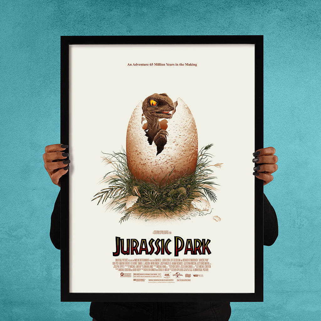 Poster Frames 18x24 inch with Jurassic Park Print