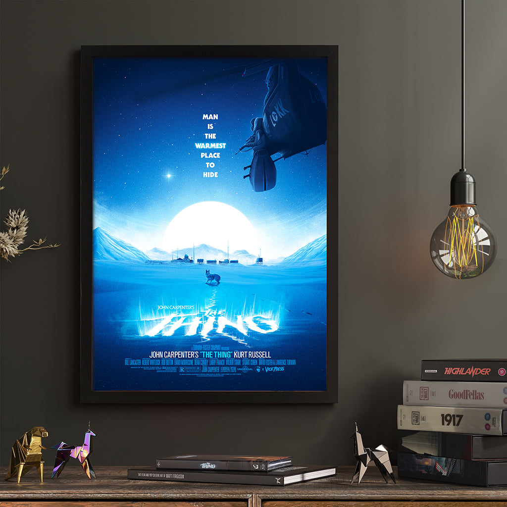 A2 Movie Poster Frames with the Thing by Patrick Connan
