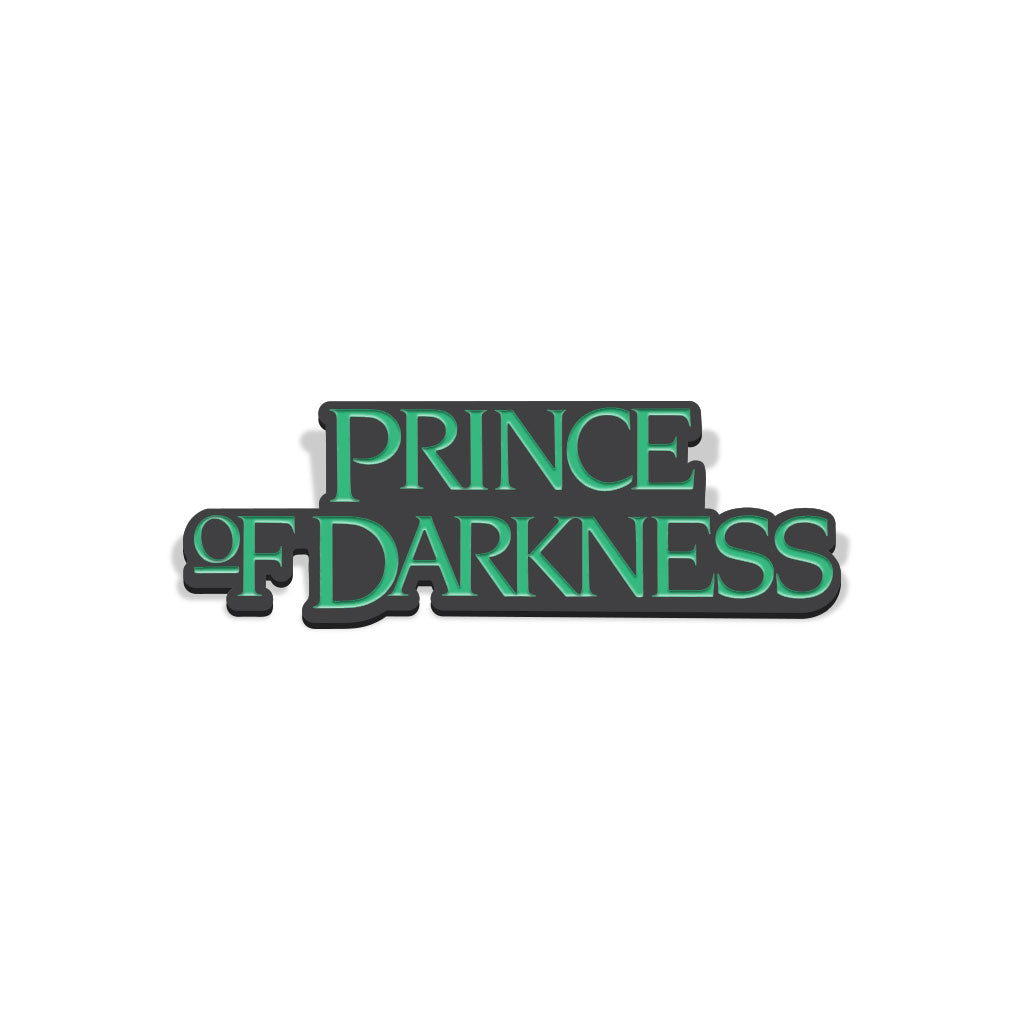 prince of darkness logo enamel pin badge florey