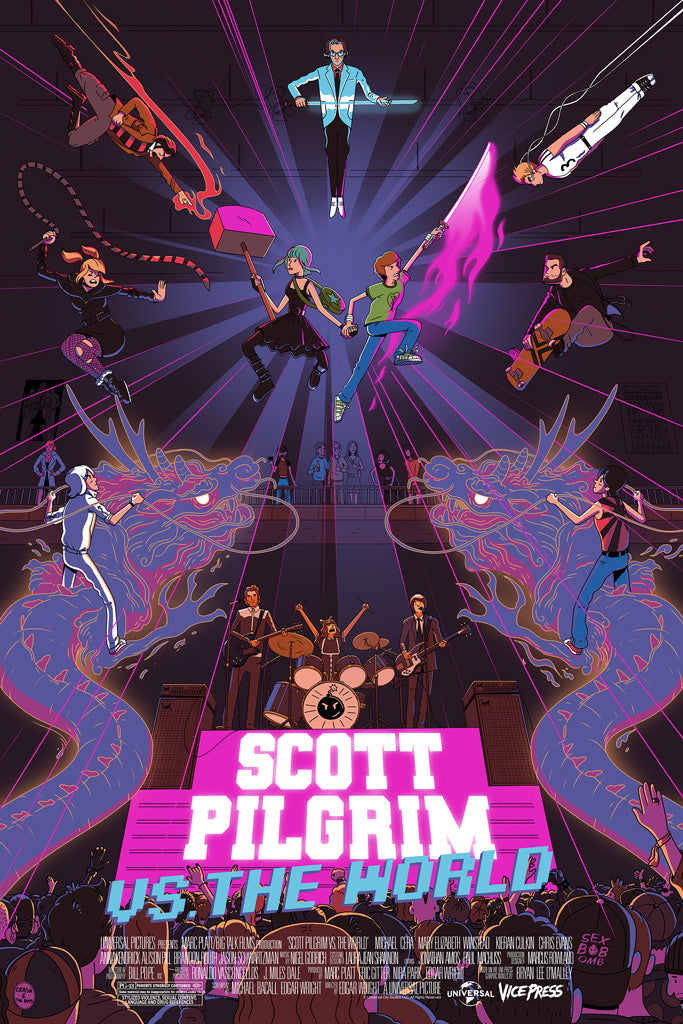 Scott Pilgrim vs the World movie poster by George Bletsis