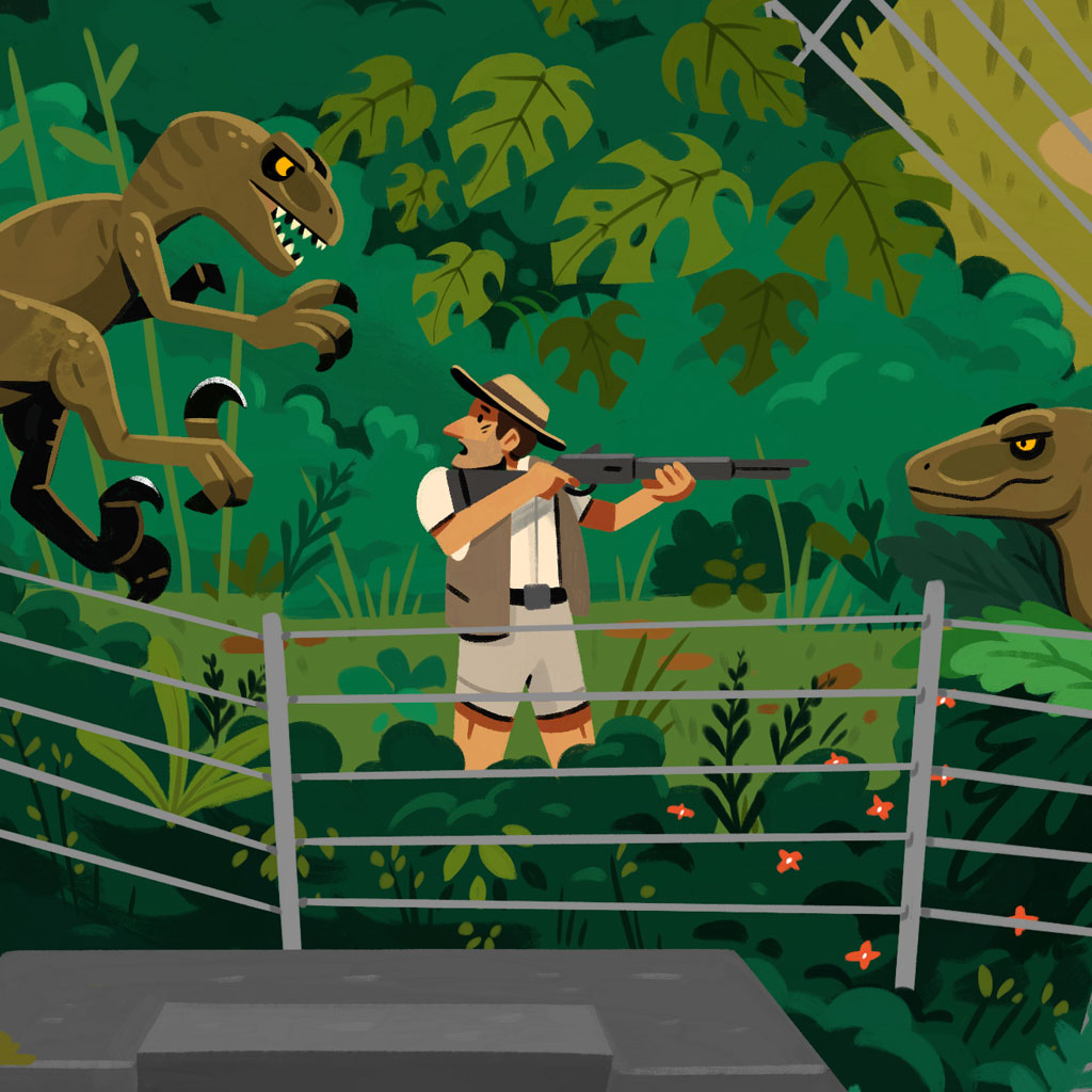 Jurassic park movie poster george bletsis vice press