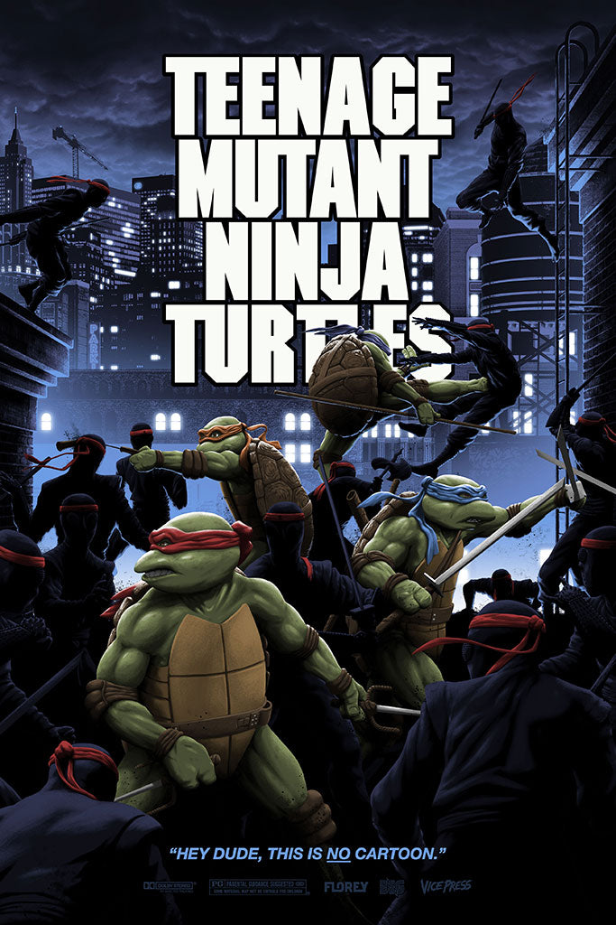 teenage mutant ninja turtles florey alternative movie poster
