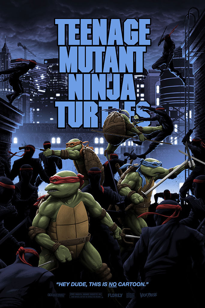 teenage mutant ninja turtles variant florey leonardo movie poster