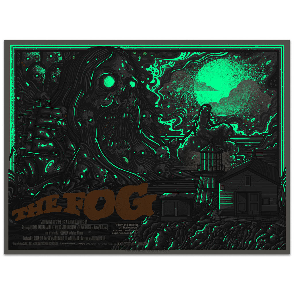 The Fog Glow In Dark Variant Movie Poster by Drew Millward