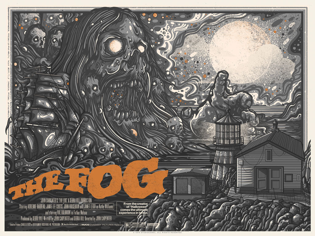 The Fog Variant Screen Print Movie Poster by Drew Millward