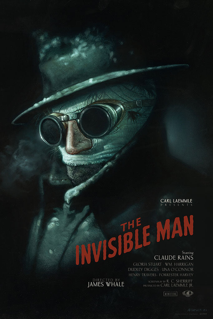 The Invisible Man Movie Poster By Greg Staples Vice Press