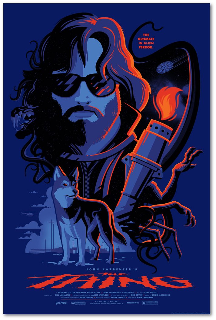 the thing variant Tom Whalen poster vice press