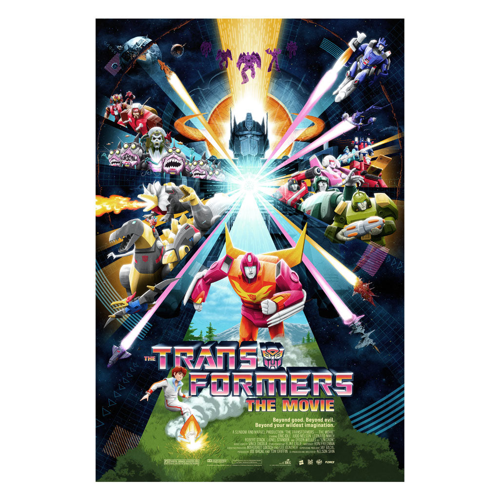 the transformers the movie poster foil by Florey